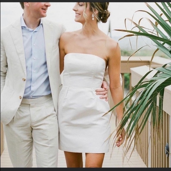 Alexia María Silk Faille Bow Back Mini Dress - Picture 3 of 11